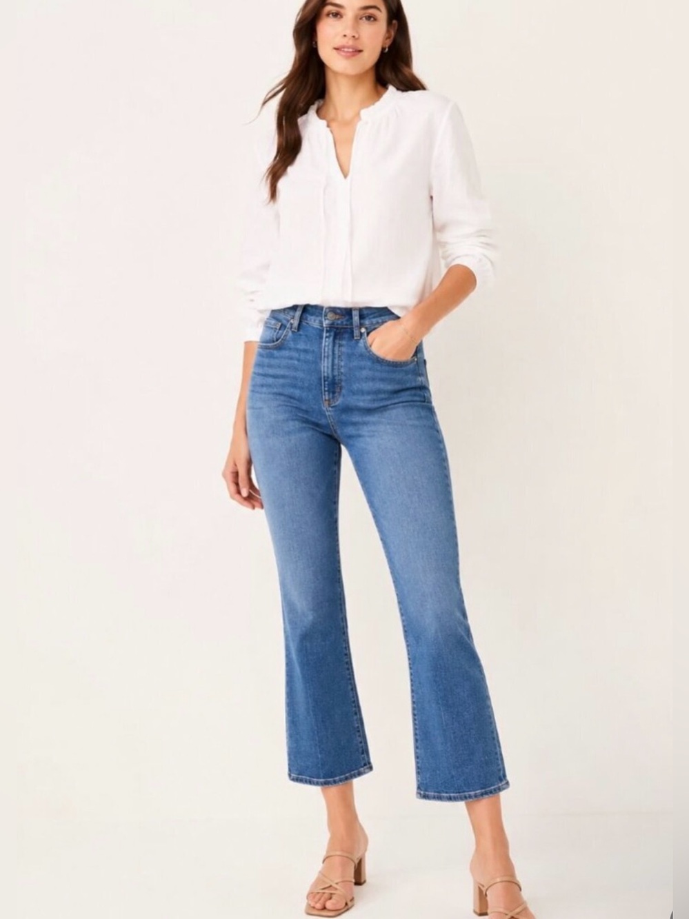 LOFT The Kick Crop Jeans 30/10